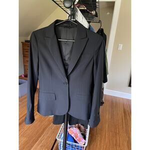 Theory Black Wool Single Button Blazer Women's Size 4